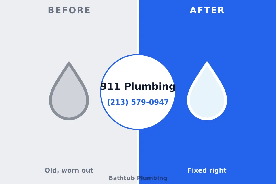 Before and after: plumbing repair Hobart, OK